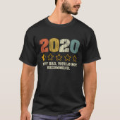 2020非常に悪い推奨しない – 1つ星ヴィンテージ Tシャツ (正面)