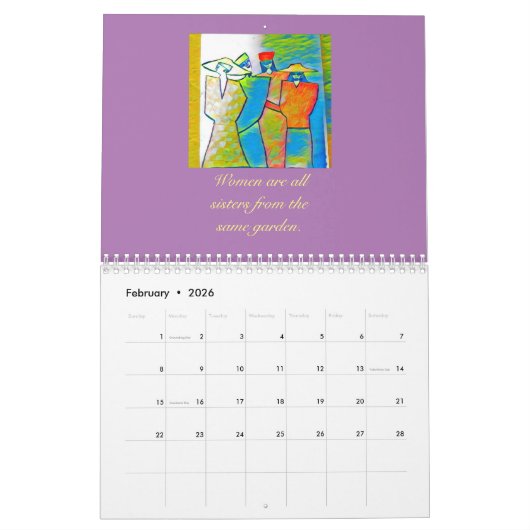 2020 カレンダー (2月 2026)