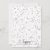 2020 ハッピー ニュース カラー マッチング タイポグラフィー ホリデー シーズンカード (裏面)