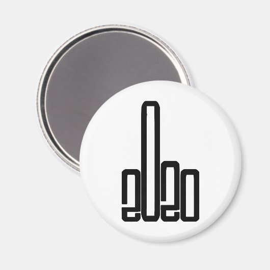 2020 与えザ・フィンガー2020最低秒 マグネット (正面/裏面)