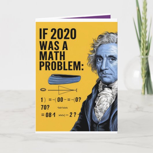 2020：解けない数学の問題(しかし、それはおもしろい シーズンカード (正面)