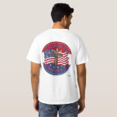 2020 赤白青の十字架旗のための祈り Tシャツ (裏面フル)