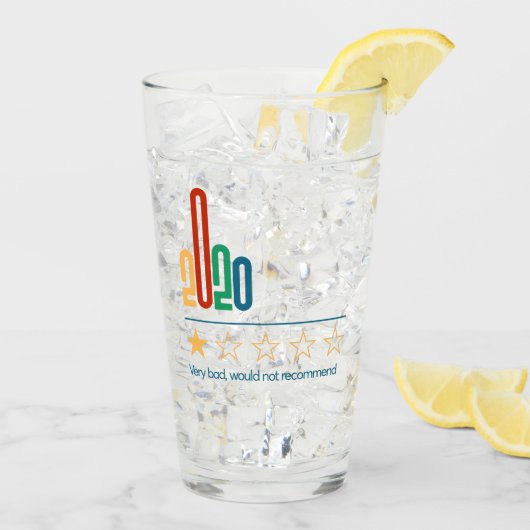 2020 1スターは新年を推奨しない タンブラーグラス (アイス裏面)