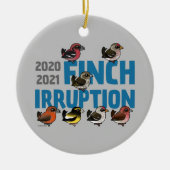 2020-2021フィンチ破裂 セラミックオーナメント (正面)