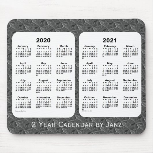 2020-2021ブラックダイヤモンド2年カレンダーby Janz マウスパッド (正面)
