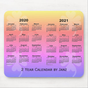 2020-2021レインボークローバー2年カレンダー(Janz) マウスパッド