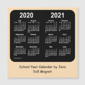2020-2021学年カレンダー(Janz Wheet Neon) (正面)