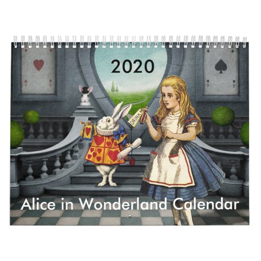 2020 Alice in Wonderlandカレンダー カレンダー (カバー)