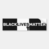 2020 BLMムーブメントはっきりしたブラックライフズ物質 バンパーステッカー (正面)
