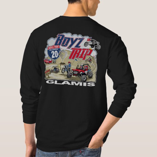 2020 Boyz Tripブラックロングスリーブ改訂 Tシャツ (裏面)