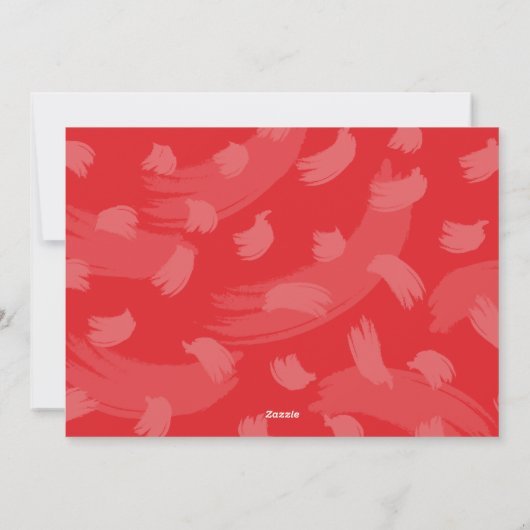 「2020, byee」赤と緑の非写真2020おもしろい年 シーズンカード (裏面)