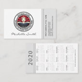2020 Calendar Logo Company 名刺 (正面/裏面)