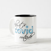 2020 Covid Outside Mug ツートーンマグカップ (正面左)