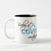 2020 Covid Outside Mug ツートーンマグカップ (左)