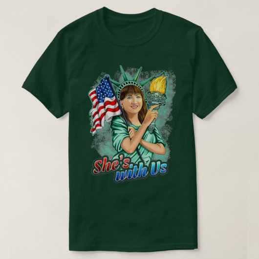 2020 Election Art She's With Us Lady Liberty Jo Jo Tシャツ (デザイン正面)