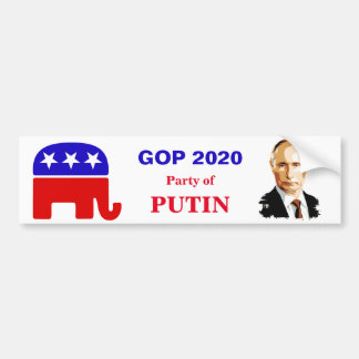 2020 GOP「プーチンパーティー」バンパーステッカー バンパーステッカー