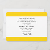 2020 GRADパーティーレタモダンーオーバーレイ黄色 サンキューカード (裏面)