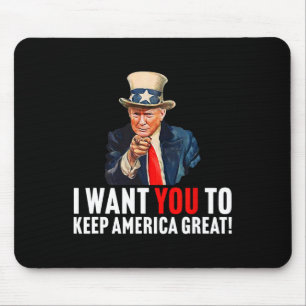 2020 - I Want You To 保 America – サ素晴らしおじさん マウスパッド
