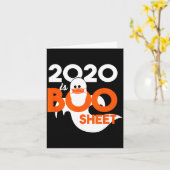 2020 is boo sheet ghost halloween  カード (黄色い花)