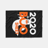2020 is boo sheet ghost halloween  フリースブランケット (正面(横))