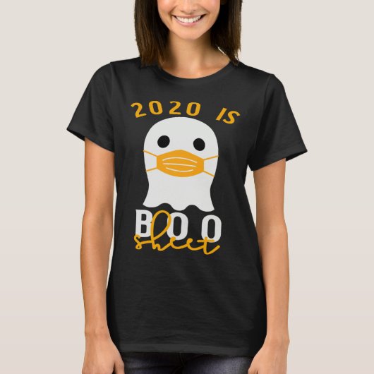 2020 Is Boo Sheet Halloween In Quarantine Costume Tシャツ (正面)