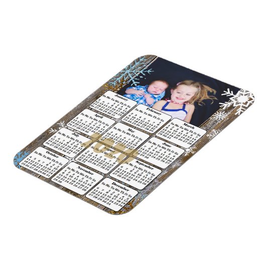 2020 MINIカレンダーマグネットと家族の写真 マグネット (左側)