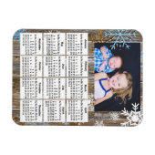 2020 MINIカレンダーマグネットと家族の写真 マグネット (横)