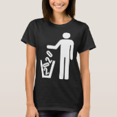 2020 not recommended Basket Waste garbage can Tシャツ (正面)