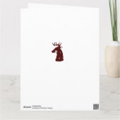 2020 Ohシカバッファロープレイドスノーフレーク写真 カード (裏面)