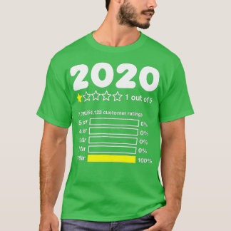 2020 One Star Rating Very Bad Would Not Recommend  Tシャツ