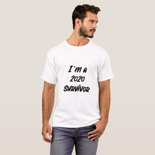 2020 survivor white tシャツ (正面フル)