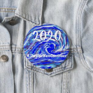 2020 - the Blue Wave continues 缶バッジ