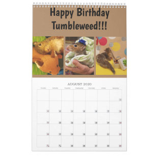2020 Tumbleweedカレンダー カレンダー