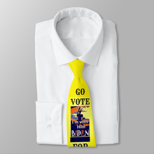 2020 USA Joe For President Go Vote Neck Tie ネクタイ (タイ)