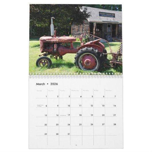 2020 Vermont – カレンダー (3月 2026)