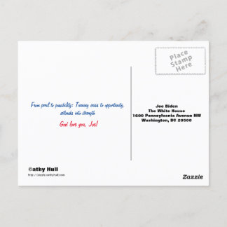 2020 Vision Thank You Joe! pre-addressedポストカード ポストカード