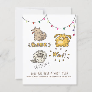 2020 WOOF YEAR DOG CHRISTMAS おもしろい