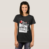 2020 You'll Go Down In History Santa Pushing Off C Tシャツ (正面フル)