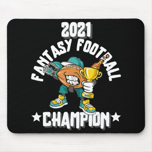 2021おもしろいファンタジーサッカーチャンピオンファンタジーLEAGU マウスパッド (正面)