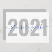 2021おもしろい年おとなしくして シーズンカード (正面/裏面)