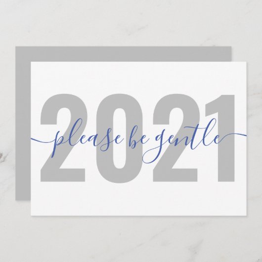 2021おもしろい年おとなしくして シーズンカード (正面/裏面)