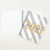 2021おもしろい年のお年玉のお祝いを申し上げまストライプす プランナー手帳 (ディスプレー)