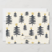 2021おもしろい年のクリスマスツリー写真、最後に1回 シーズンカード (裏面)