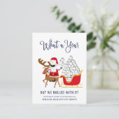 2021おもしろい年のクリスマス企業のは ポストカード (スタンド正面)