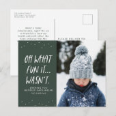 2021おもしろい年のクリスマス、ああ、緑ではなかったおもしろいは何か シーズンポストカード (正面/裏面)