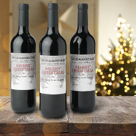 2021おもしろい年は、ほぼ名素朴前の祝日 ワインラベル