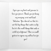 2021おもしろい年ハートバレンタイン写真 三つ折りクリスマスカード (内部中)