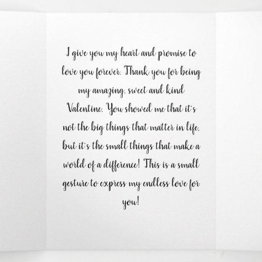 2021おもしろい年ハートバレンタイン写真 三つ折りクリスマスカード (内部中)