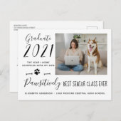 2021おもしろい年最高のの写真卒業のシニア・クラス インビテーションポストカード (正面/裏面)