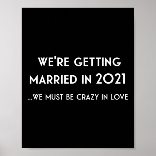 2021おもしろい年結婚の花嫁とグルーオへの贈り物 ポスター (正面)